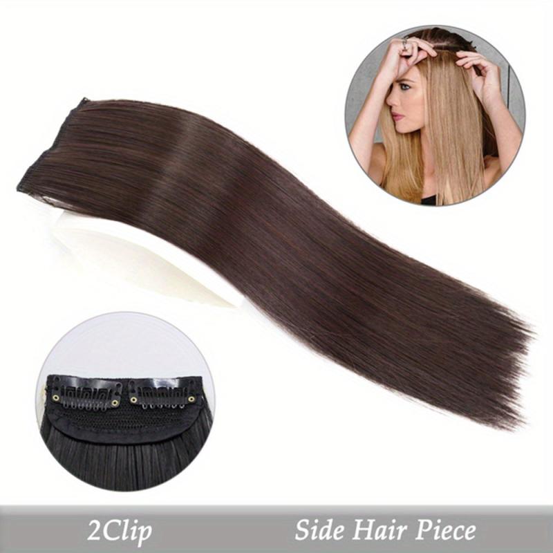 Long Straight Synthetic Clip In Hair Extensions for Daily Use
