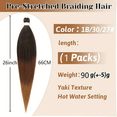 Pre Stretched Braiding Hair Extensions Natural Looking Twist
