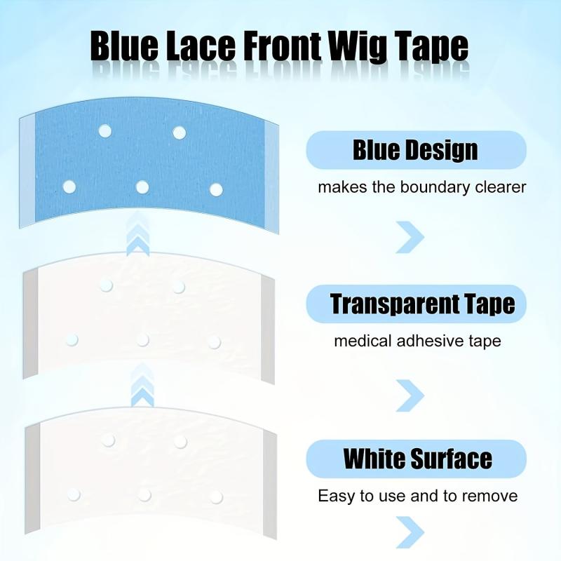 Double Sided Waterproof Lace Wig Tape Strips - 10-150pcs