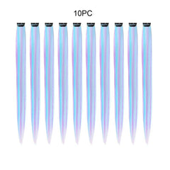 10 Packs Non Marking Hair Pieces Highlighting Wigs Hair Decorations