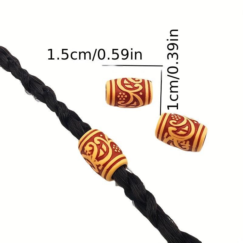 50PCS Hair Extension Ring Dreadlocks Braid Jewelry Beading