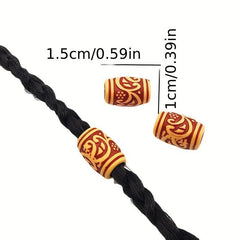 50PCS Hair Extension Ring Dreadlocks Braid Jewelry Beading