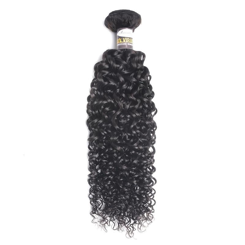 Virgin Curly Water Wave Human Hair Extensions Unprocessed 8-30 Inches