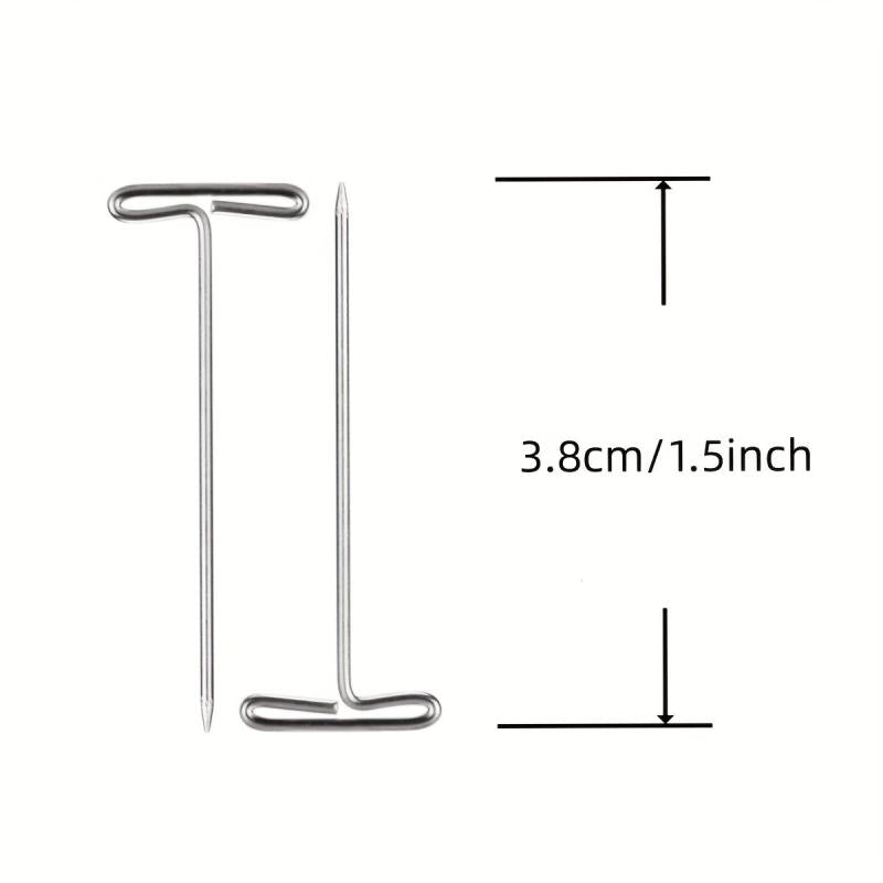 T Pins 50 Pack 1.5 Inch T Pins for Blocking Knitting