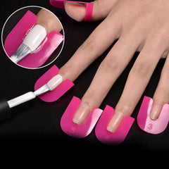 26Pcs U Curve Nail Protector Nail Polish Spill Proof Nail Art Tool