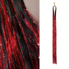 Y2K Glitter Wire Hair Extensions Hair Metal Glitter Wig Set