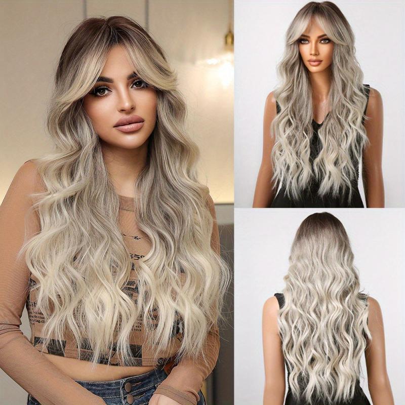 Natural Wavy Woman Beauty Curly Wigs Heat Resistant Synthetic Cosplay