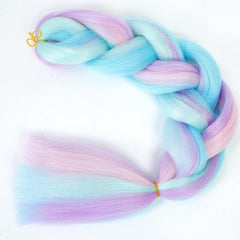 100g Ombre Rainbow Jumbo Braids for Dreadlocks Box Braids Hair