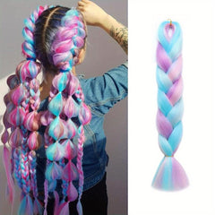 100g Ombre Rainbow Jumbo Braids for Dreadlocks Box Braids Hair