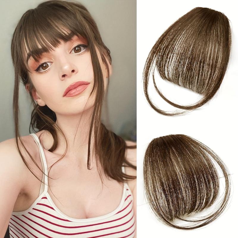 Bangs Extensions Clip In Air Bangs Synthetic False Hair Extension Hairpieces