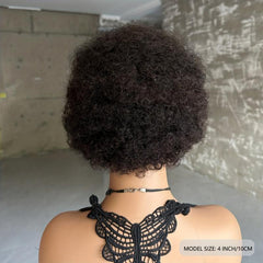 Afro Curly Wave Brazilian Human Hair Wig - Kinky Curly Wig