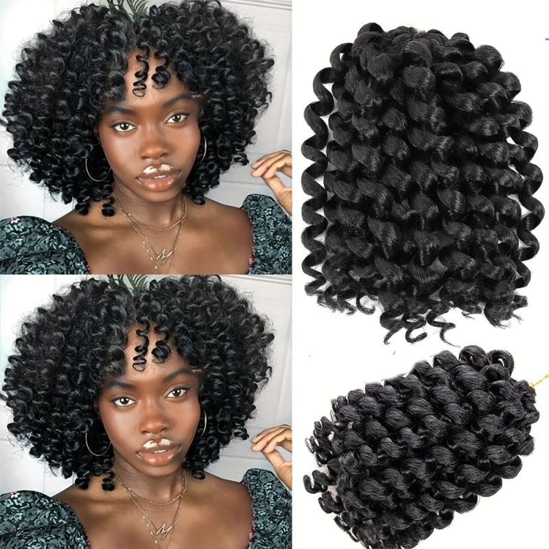 Jumpy Wand Curl Braids Extensions 20 Strands 32cm Jamaican Bounce Crochet Braid