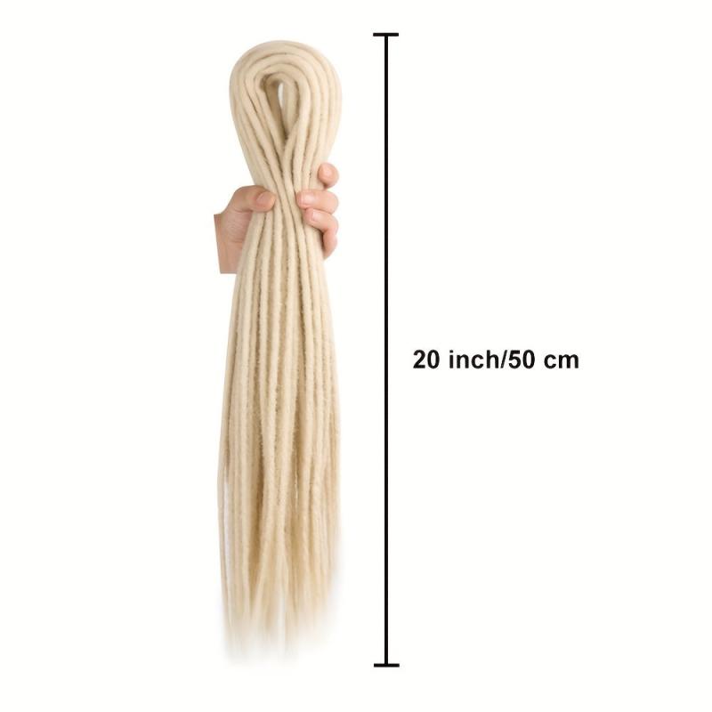 10 Strands DE Dreadlocks Hair Extensions Thin Double Ends Dreads