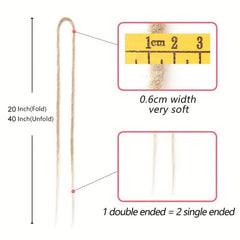 10 Strands DE Dreadlocks Hair Extensions Thin Double Ends Dreads