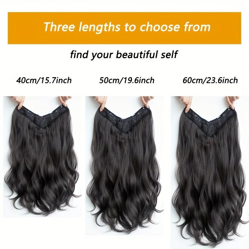 Invisible Long Wave Hair Extensions One Piece Hair Volume Booster