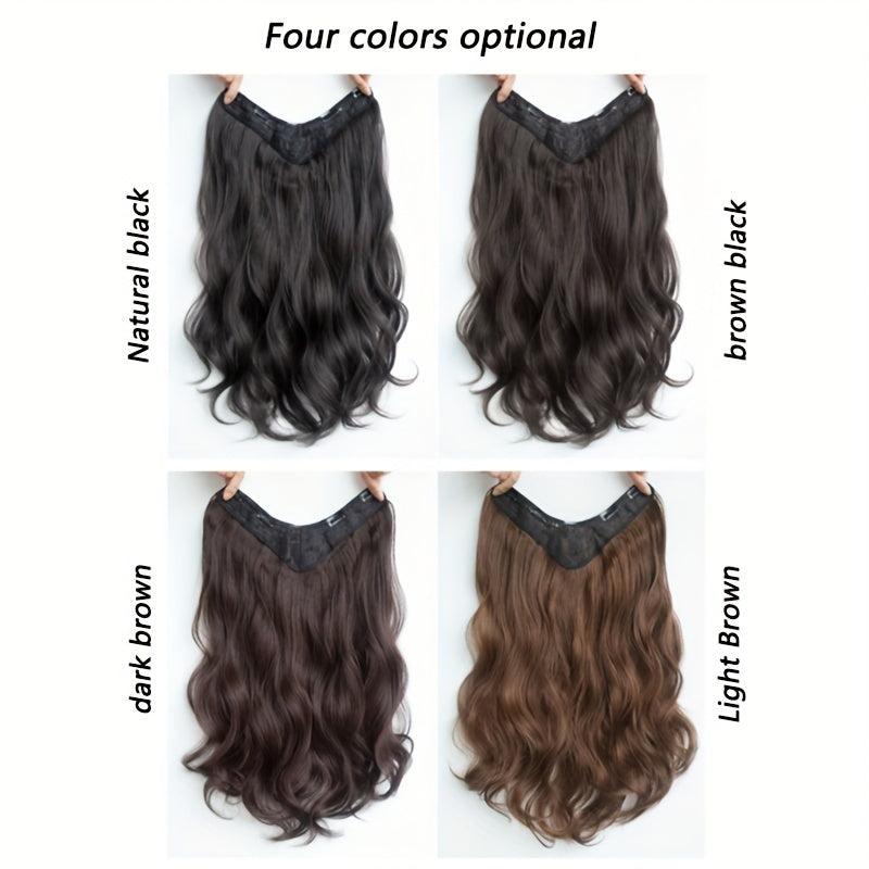 Invisible Long Wave Hair Extensions One Piece Hair Volume Booster