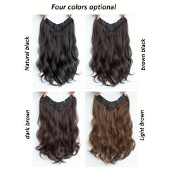 Invisible Long Wave Hair Extensions One Piece Hair Volume Booster