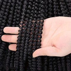 20 32cm Spring Twist Hair Extensions 1 Pack Crochet Butterfly Locs Bomb Twist