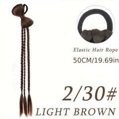 Synthetic Long Ponytail Extensions Box Braids Wrap Around Chignon Tail