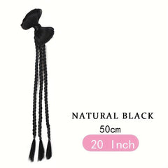 Synthetic Long Ponytail Extensions Box Braids Wrap Around Chignon Tail