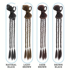 Synthetic Long Ponytail Extensions Box Braids Wrap Around Chignon Tail