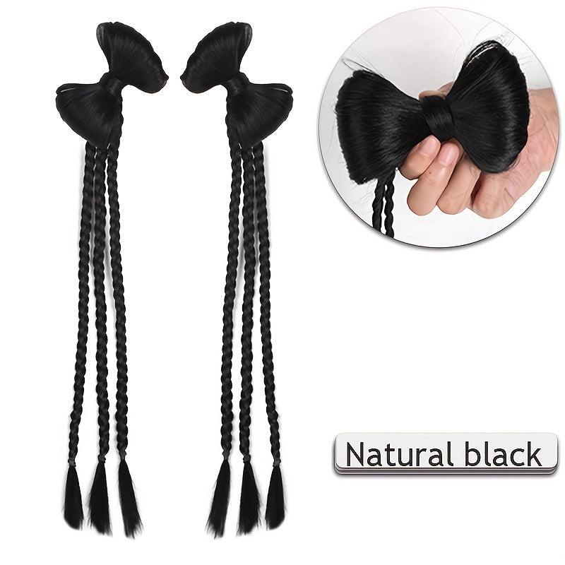 Synthetic Long Ponytail Extensions Box Braids Wrap Around Chignon Tail