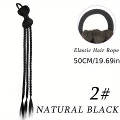 Synthetic Long Ponytail Extensions Box Braids Wrap Around Chignon Tail