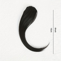 24cm Middle Part Bangs Clip In Synthetic Hair Extension