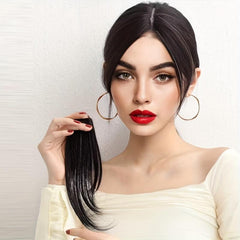 24cm Middle Part Bangs Clip In Synthetic Hair Extension