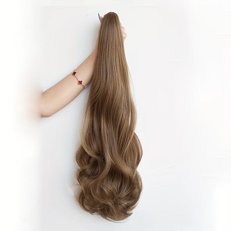 Long Wavy Claw Ponytail Hair Extensions for Daily Use