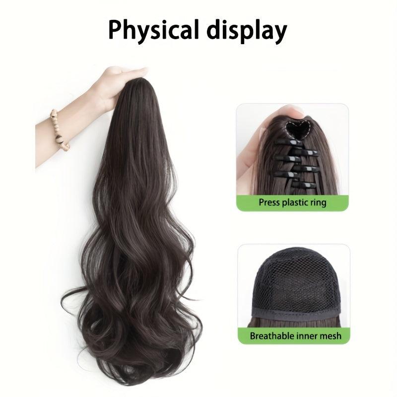 Long Wavy Claw Ponytail Hair Extensions for Daily Use
