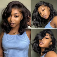 16 Inch Short Curly Shaggy Wavy Wig - Heat Resistant Synthetic Wig