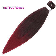 1Pcs Ombre Pre Stretched Braiding Hair Ponytail Extensions