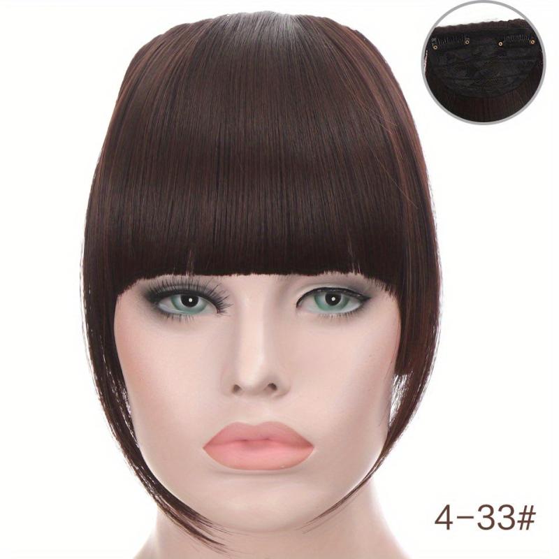 Stylish Clip In Bangs Extensions for Women Synthetic Hairpieces