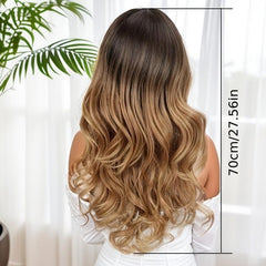Long Wavy Synthetic Wig Natural Daily Use