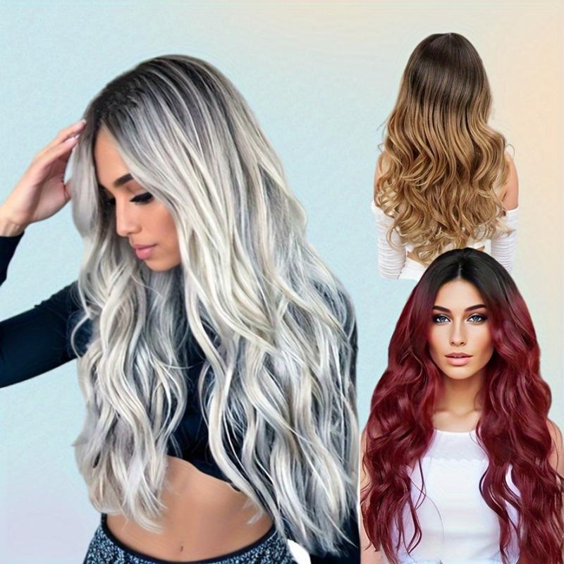 Long Wavy Synthetic Wig Natural Daily Use