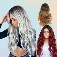 Long Wavy Synthetic Wig Natural Daily Use