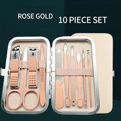 Rose Golden Manicure Set with Travel Case Pedicure Care Tools Kit for Women