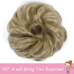 Messy Hair Chignons Curly Hair Scrunchies Updo Hairpiece