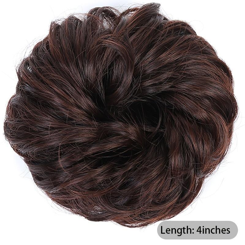 Messy Hair Chignons Curly Hair Scrunchies Updo Hairpiece
