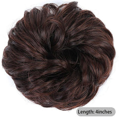 Messy Hair Chignons Curly Hair Scrunchies Updo Hairpiece