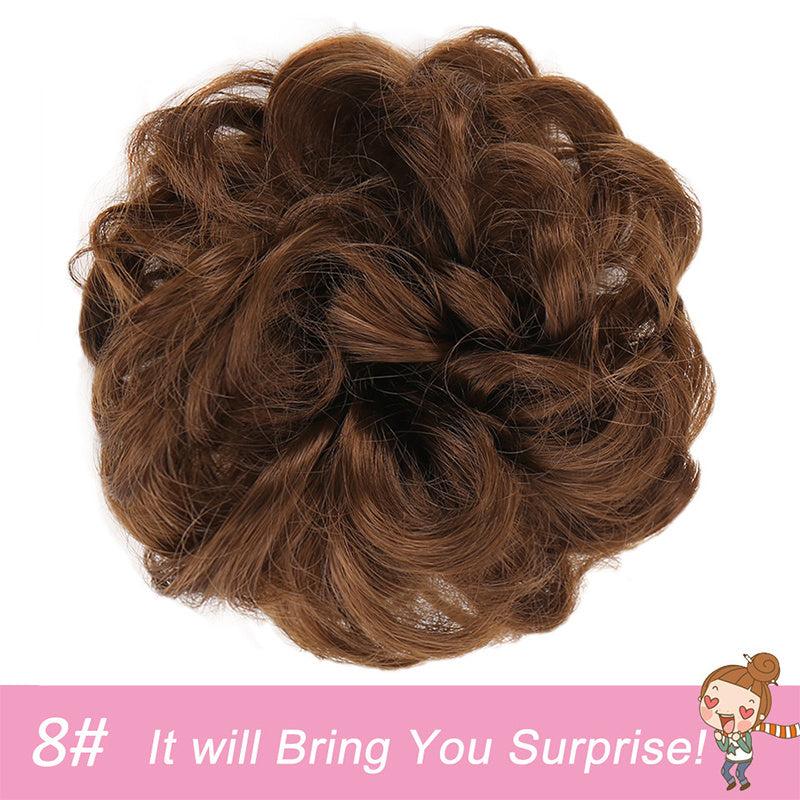 Messy Hair Chignons Curly Hair Scrunchies Updo Hairpiece