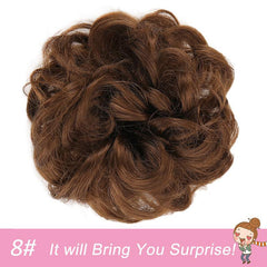 Messy Hair Chignons Curly Hair Scrunchies Updo Hairpiece