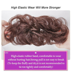 Messy Hair Chignons Curly Hair Scrunchies Updo Hairpiece