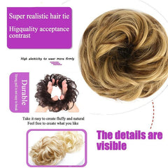 Messy Hair Chignons Curly Hair Scrunchies Updo Hairpiece