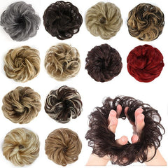 Messy Hair Chignons Curly Hair Scrunchies Updo Hairpiece