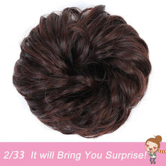 Messy Hair Chignons Curly Hair Scrunchies Updo Hairpiece