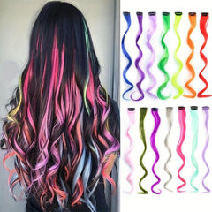 Rainbow Clip In Hair Extensions For Girls
