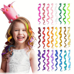Rainbow Clip In Hair Extensions For Girls
