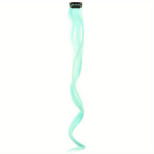 Rainbow Clip In Hair Extensions For Girls